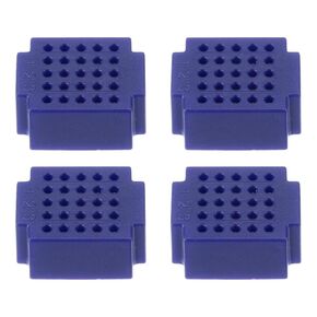 PATIKIL 4pcs Mini Breadboard, Solderless Breadboard Small Breadboard 25 Tie Points Prototype PCB Bread Board Electronics Kit Plates, ZY-25, Cyan