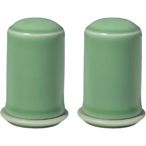 2PCS Ceramic Toothpick Holder, Celadon Toothpick Dispenser with Lid, Porcelain Tooth Pick Holder, Toothpicks Container Case Organizer for Home, Kitchen, Restaurant (Sky blue)