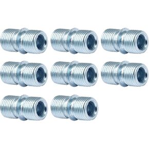 8 PCS 3/4 Inch / 19mm Diameter Metal Rack Connector, Coarse Thread 0.035"/ 0.9mm Thick Shelving Connectors, Pole Connector, Wire Shelf Pole Connectors for Shelf Unit, Wire Rack Shelving