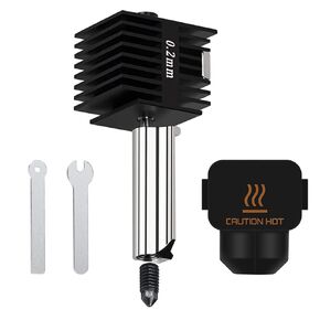 0.4mm Hotend for Bambu Lab A1/A1 Mini, Extruder Print Head Replacement with Extra 0.2mm 0.6mm Hardened Steel Nozzle Silicone Cover Sock for BambuLab A1/A1 Mini 3D Printer