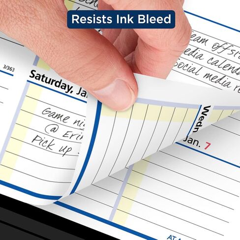AT-A-GLANCE 2025 Desk Calendar Refill, Daily, 3-1/2" x 6", Standard, Loose-Leaf, QuickNotes (E5175025) in Kuwait