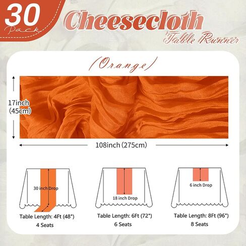 15 Pack Sage Green Cheesecloth Table Runner 17 x 108 inch Cheese Cloth Table Runners 9ft Green Table Runner Rustic Romantic Sheer Gauze Runner for Wedding Party Baby Shower Table Decoration in Saudi Arabia