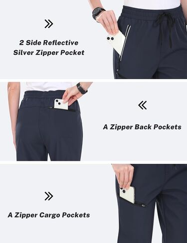 MoFiz Women's Hiking Pants Insulated Outdoor Snow Ski Pants Warm Winter Soft Shell with Zipper Pockets in Kuwait