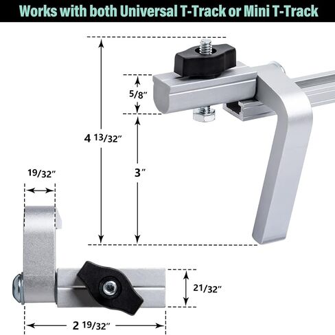 DuBois 51022 Multi T-Slot Track | Aluminum 3 x 36" T-Track in Saudi Arabia