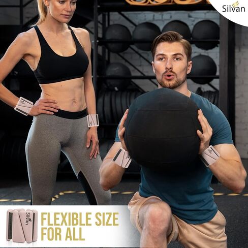 Wrist weights bangles set of two (1lb each)Ankle Weights for Women - 1lb Pair | Adjustable Wrist and Ankle Bangles for Yoga, Walking, Running, Barre, Pilates, Cardio & Aerobics | Premium Weighted Bands for Men & Women | Home & Gym Workouts in Kuwait