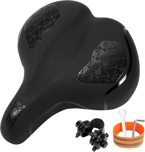 Comfort Bike Seat, Bicycle Seat for Men Women,Waterproof Bike Saddle Replacement for City Bikes, Exercise Bikes, Cruiser, City Bikes in Saudi Arabia