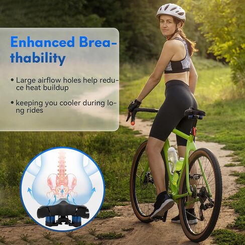 Comfort Bike Seat, Bicycle Seat for Men Women,Waterproof Bike Saddle Replacement for City Bikes, Exercise Bikes, Cruiser, City Bikes in Saudi Arabia