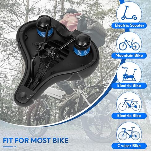 Comfort Bike Seat, Bicycle Seat for Men Women,Waterproof Bike Saddle Replacement for City Bikes, Exercise Bikes, Cruiser, City Bikes in Saudi Arabia
