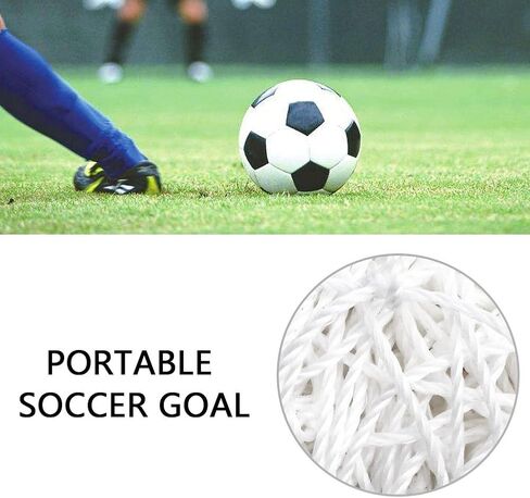 Soccer Goal Net, Football Replacement Net Full Size Polyethylene Training Nets Soccer Net for 10x7ft 18x7ft 24x8ft Soccer Goals(18x7ft, 7-a-Side) in Saudi Arabia
