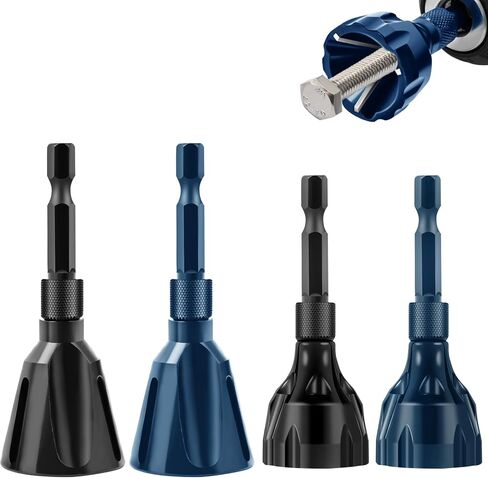 2PCS Burr Removal Tool for Metal, Hakkin Deburring External Chamfer Tool with Tungsten Carbide Blade, Bolt Deburring Tool for 1/8" to 1" (3-25mm), Bolt Thread Repair Tool Chamfer Bit with Hex Shank in Saudi Arabia