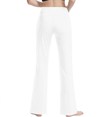 nuveti Women's Bootcut Yoga Pants Tummy Control Workout Non See-Through Bootleg Yoga Pants in Saudi Arabia