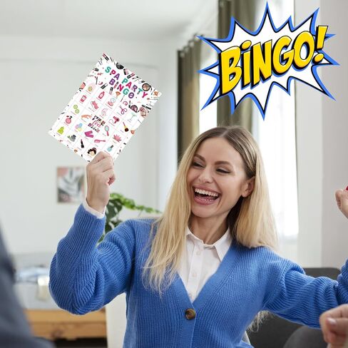 Sleepover Bingo Games For Adults, Beauty Pajama Party Bingo Game Set, Slumber Party Game Bingo Cards, Bridal Shower Party Bingo Favors For Friend Besties, Lady Night Activity Game Decor & Supplies -19 in Saudi Arabia