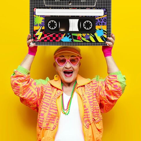 Zhanmai 6 Pcs 80s 90s Party Favor Box Large Cassette Player Party Treat Gift Boxes 80's 90's Party Decorations for Retro Hip Hop 1980s 1990s Music Birthday Theme Boom Party Supplies(15.4 x 10 Inch) in Saudi Arabia