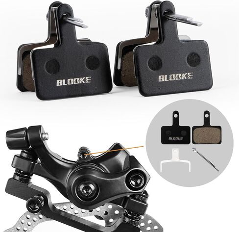 PSLER Disc Brake Pads for TRP Tektro Shimano Semi-Metallic Resin Bike Brake Pads Good Braking and Less Noise 2 Pair in Saudi Arabia