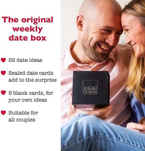 A Year Of Dates: Categorized Edition; A Christmas gift for your partner. A Date Night Box with sealed date ideas, Perfect for any couple. in Saudi Arabia