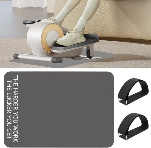 Non-Slip Workout Mat for Under Desk Ellipticals, Exercise Mat for Ellipse Leg Exerciser Machine, Apply to Foot & Leg Pedal Exerciser for Seniors Fitness, Enhanced Stability & Floor Protection, black or grey 2 colors in Saudi Arabia