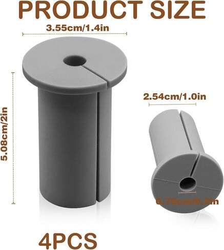 4Pcs Wall Cable Pass Through Cable Grommets, Silicone Cable Grommets Holes Sleeve Pass Through Wall, Wall Grommets for Cables Home Industry Furniture Wire Compatible with Starlink Accessories in Saudi Arabia