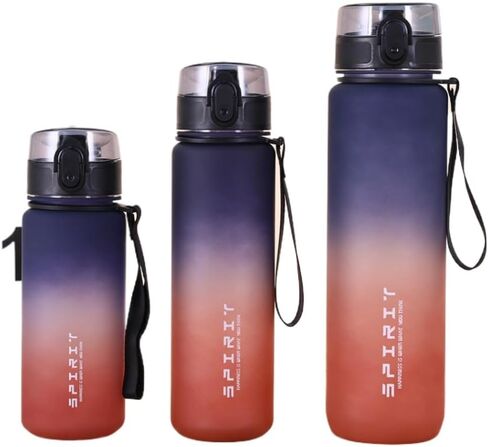 1L/ 33.81oz Water Bottle with Clip Handle, Water Bottles with Locking Lid, Travel Plastic Water Bottle,Water Bottle with Straw, and Sports water bottle (Blue-green) in Saudi Arabia