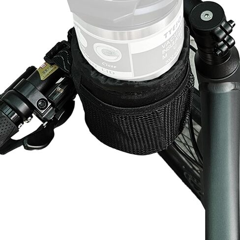 Versatile Bike Cup Holder, Water Bottle Holder Attach to roll Bars or Handlebars with mesh Pockets, Sticky Straps, Ideal for UTVs, wheelchairs, Scooters, Bikes, and More. (Green, M) in Saudi Arabia