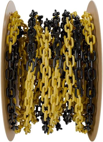 Lellow Safety® ، سلسلة بلاستيكية صفراء ، 200 قدم/60 مترًا in Kuwait