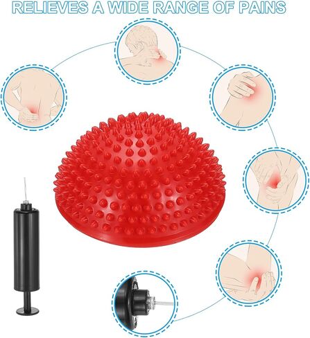 PATIKIL Half Spiky Domes Balance Pods Balance Trainer Dots with Hand Pump for Core in Saudi Arabia