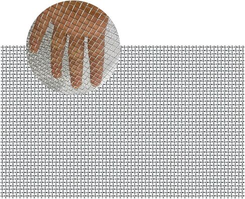 Folding a Piece of 304 Stainless Steel mesh, 13 "X29.5 (33cm X75cm), 5-mesh Metal mesh, Rust Proof mesh, Suitable for Many DIY Projects, Hard and Heat-Resistant Metal mesh in Saudi Arabia