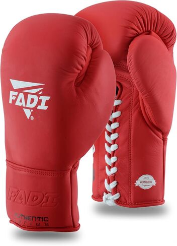 Authentic Series A2 Unisex Pro Lace-Up Boxing Gloves - Genuine Cowhide Leather | Optimal for Boxing, MMA, Muay Thai, Kickboxing, Martial Arts Training & Sparring in Saudi Arabia