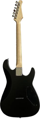 GoDpsMusic 6 String Sawtooth ST-M24 Electric Guitar, Right Handed Satin Black (ST-M24-SBK) in Saudi Arabia