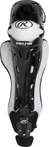 Rawlings | MACH Catcher's Leg Guards | Baseball | Intermediate | White/White in Saudi Arabia
