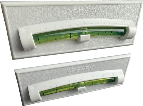 Apex RV متخرج من مستوى الفقاعة لاصقة ل RV ، Camper ، مقطورة ، منزل متنقل ، و Caravan White 2 Pack (White) in Saudi Arabia