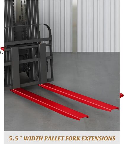 Pallet Forklift Extensions, 72" Fork Extensions 5.5" Width, Heavy Duty Fork Extensions for Forklifts, 1 Pair Forklift Extensions for Forklift Truck,Orange in Saudi Arabia
