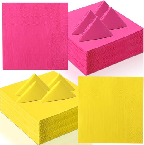 160 Pcs Orange And Blue Paper Napkins Navy Blue Napkins 5 * 5 Inch Disposable Luncheon Napkins Colorful Dinner Napkins Beverage Napkins Bulk For Wedding Birthday Party Graduation Dinner Bar Picnic in Saudi Arabia