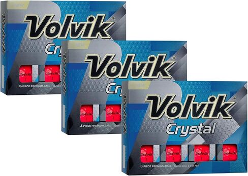 Volvik Crystal 3 قطع كرات غولف ألوان جولف 3 دزينة (36 كرة) مجموعة هدايا حزمة in Kuwait