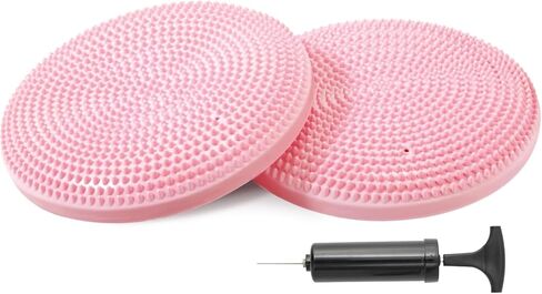 Primasole Balance Disc with Air Pump Wobble Cushion for Stability Workout 2 PCS Light Green Color PSS91NH052A in Saudi Arabia