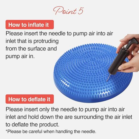 قرص توازن Primasole مع وسادة تمايل مضخة الهواء لاستقرار تمرين 2 PCS فاتح اللون PSS91NH052A in Kuwait