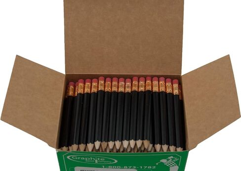 Graphite Pen & Pencil Company Red Hexagonal Golf Pencils (144 Count, Pre Sharpened, Non Toxic) in Kuwait