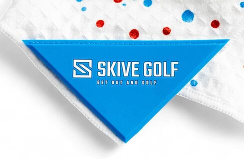 Premium Magnetic Golf Towel | Super Strong Magnet | Absorbent Microfiber Waffle Design | Built-in Silicone Brush | Golf Towels for Golf Bags (Black w/White Drip) in Saudi Arabia