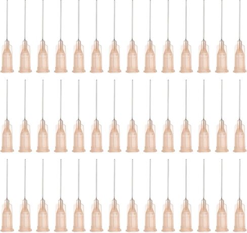 uxcell Industrial Blunt Tip Needle 27G 1 Inch Length with Luer Lock Screw Interface Connector, Dispensing Needle for Liquid Glue Gun, 60 Pcs (Transparent) in Saudi Arabia