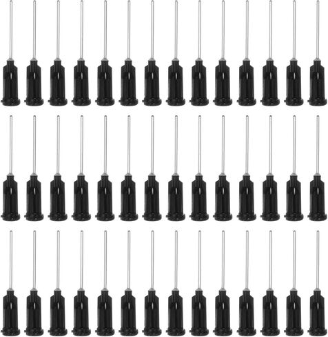 uxcell Industrial Blunt Tip Needle 27G 1 Inch Length with Luer Lock Screw Interface Connector, Dispensing Needle for Liquid Glue Gun, 60 Pcs (Transparent) in Saudi Arabia