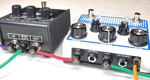 مجموعة DC Barrel DIY Standard DC ، 6 كابلات مخصصة لدواسات تأثيرات الجيتار (مجموعة الكابلات السوداء) in Kuwait