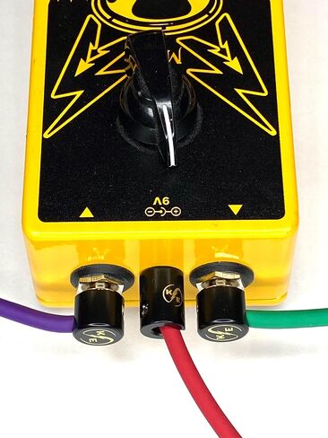مجموعة DC Barrel DIY Standard DC ، 6 كابلات مخصصة لدواسات تأثيرات الجيتار (مجموعة الكابلات السوداء) in Kuwait