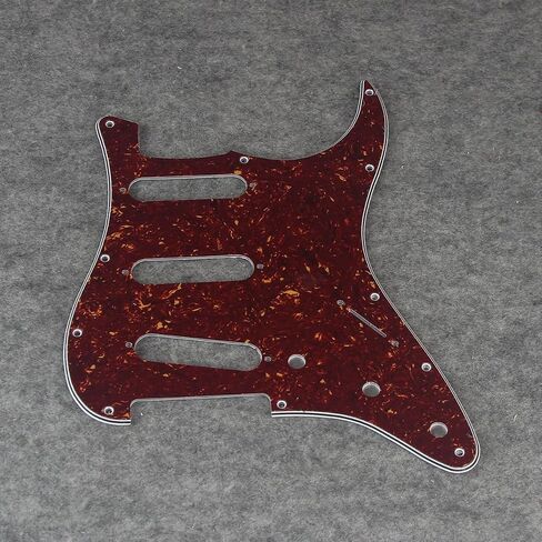 Fleor 11 Holes Style STY Pickguard SSS Guitar Pickguard Pick Guard Scrughplate مع مجموعة مسامير ، 3ply Mint Green in Kuwait