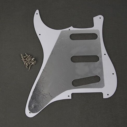 Fleor 11 Holes Style STY Pickguard SSS Guitar Pickguard Pick Guard Scrughplate مع مجموعة مسامير ، 3ply Mint Green in Kuwait