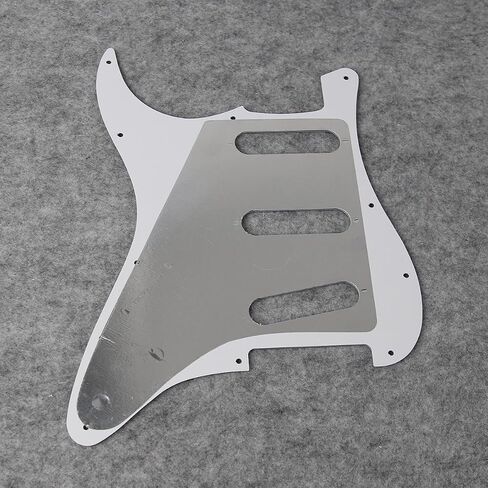 Fleor 11 Holes Style STY Pickguard SSS Guitar Pickguard Pick Guard Scrughplate مع مجموعة مسامير ، 3ply Mint Green in Kuwait