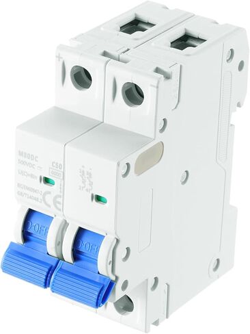 meccanixity 1pcs قاطع الدائرة المصغرة 2P 40A DC 500V M80DC DIN RAIL MATTE DISCHNECT RISTRING CIRCUIN in Saudi Arabia