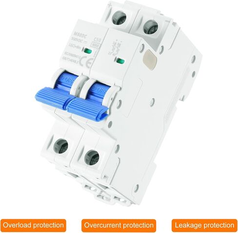 meccanixity 1pcs قاطع الدائرة المصغرة 2P 40A DC 500V M80DC DIN RAIL MATTE DISCHNECT RISTRING CIRCUIN in Saudi Arabia