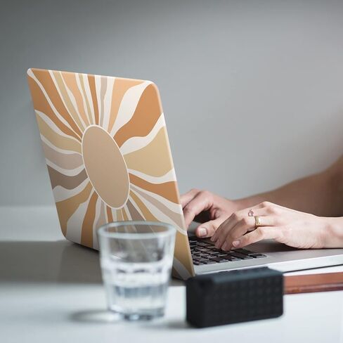 iCasso Compatible with MacBook Air 13 inch Case 2021-2018 Release A2337/A1932/A2179, Hard Shell Case Cover and Keyboard Cover Only for MacBook Air 13'' with Touch ID Retina Display(Leopard Pink) in Kuwait