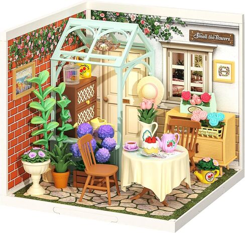 روبوت الوقت سوبر مبني على مجموعة مجموعة ديي مصغرة مع LED مع LED Tiny Room Making Toy Texplipe Toxtipe Plastic Craft Toy للعب الإبداعي ديكور المنزل هدية فريدة من نوعها (حمام فقاعة البوب) in Kuwait