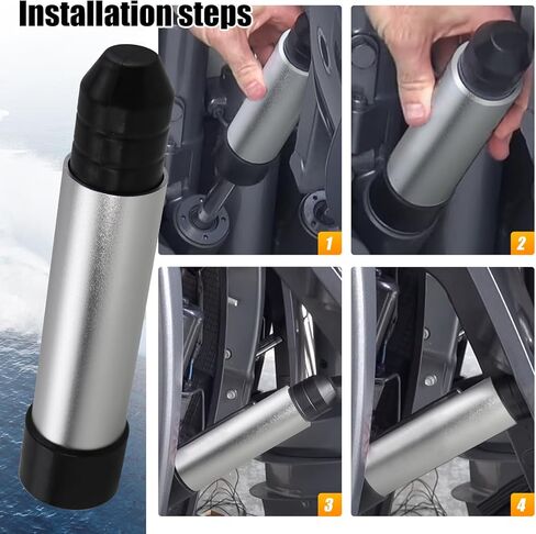 Outboard Motor Support with 2 PCS Steering Cylinders Stabilizer Stop Clips Compatible with 2 and 3 Ram Trim Motor Tilt Systems Outboard Transom Saver Steer Stop Stabilizer Clips in Kuwait