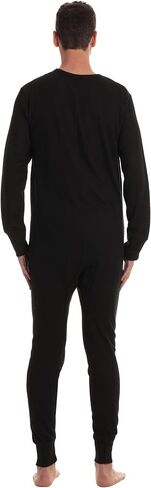 #followme Men's Solid Thermal Henley Adult Onesie in Kuwait
